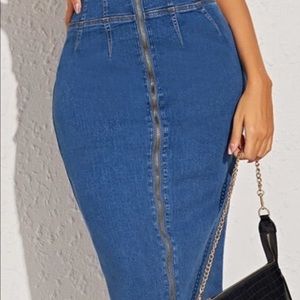 Sexy slim long Denim skirt